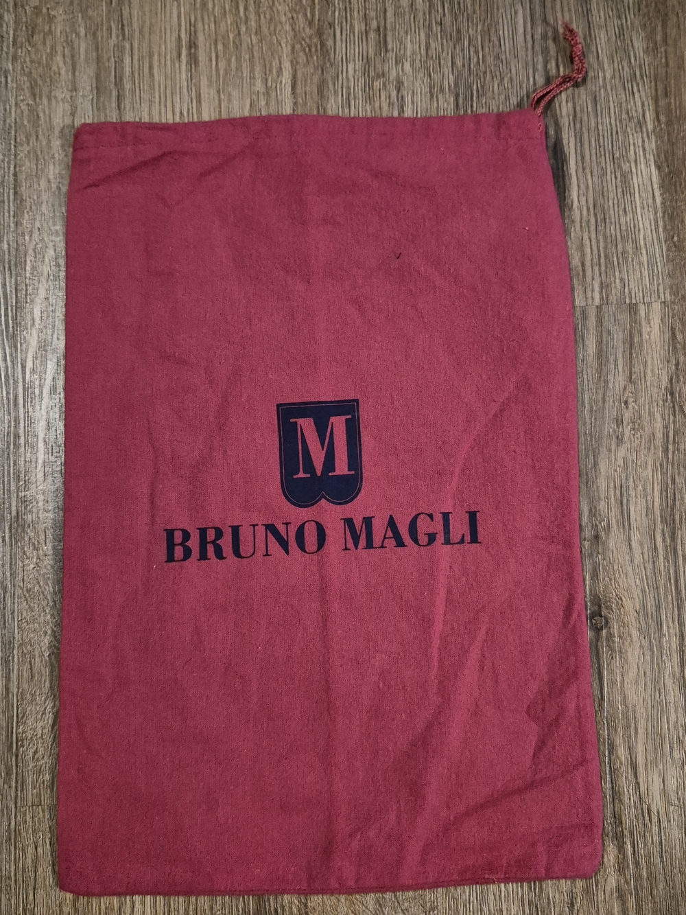 Bruno Magli Red Drawstring Dust Bag